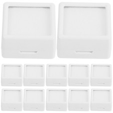 12 Pcs Display Case Crystal Box Plastic Jewelry Container