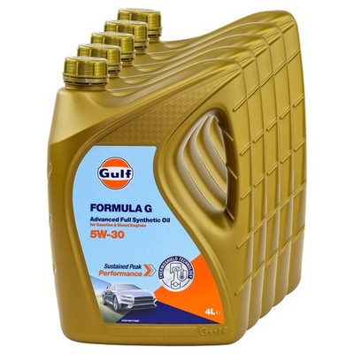 Motoröl Gulf Formula G 5W-30 5 X 4 Liter für Infiniti Jaguar KIA Mercedes Opel