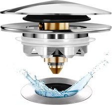Bathtub Drain Stopper, Pop up Tub Stopper and Cover, Bottom with Hair Catcher, U