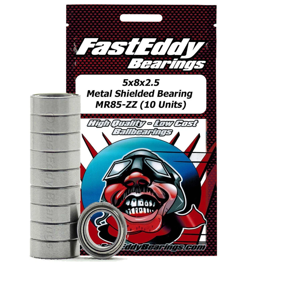 5x8x2.5 Metal Shielded Bearing MR85-ZZ 10 Units - Image 1 of 1