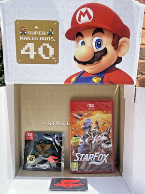 NINTENDO SWITCH 2 STAR FOX BUNDLE PLUS BONUS PROMOS RUBBER PATCH & PIN BADGE SET