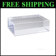 Premium Clear Acrylic Pedestal Block 6" x 4" x 2" - Perfect Presentation Piece