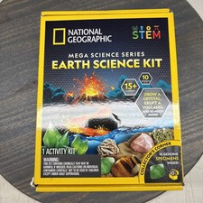 New National Geographic Kids Earth Science STEM kit Build Volcano Tornado