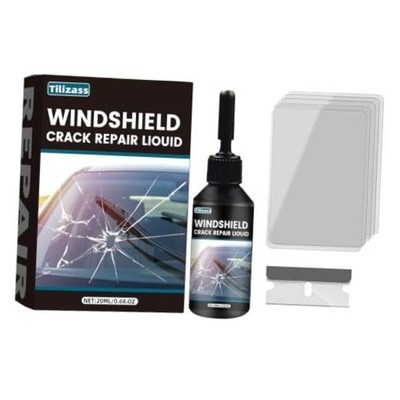 Windshield Chip Repair Kit, Windshield Crack Repair Kit, Glass 0.68 FL OZ