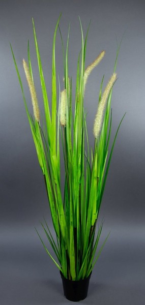 Fuchsschwanzgras 90Cm Im Topf Yf Kunstpflanzen Grasbusch KüNstliches Gras-image