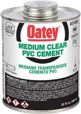 Oatey 31020 Medium Body PVC Cement 32 oz Replacement MPN