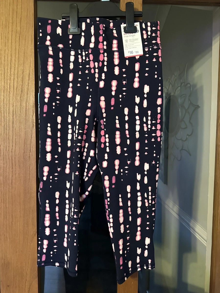 F & F ACTIVE AT TESCO CROP LENGTH SPORTS LEGGINGS SIZE 10 BNWT