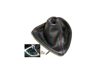 BMW e87 Coating Schaltsack Schwarz Roten Nähten Blau Hellblau