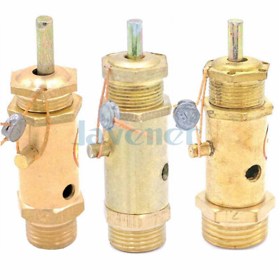 1/4''-3/4'' BSP 1-15 Bar Male Brass Safety Relief Pressure Valve Pop Off Valve