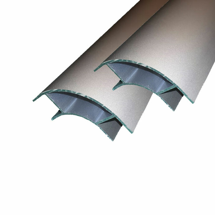 2 x 2000mm Campervan Large Corner Profile Aluminium for 15mm furniture board