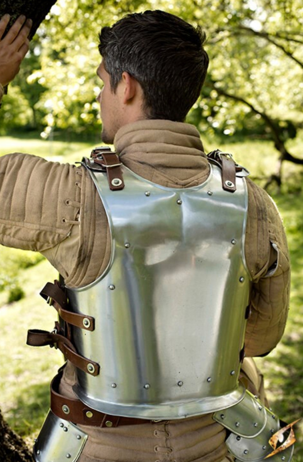 Epic Armoury Back Plate Warrior Polished Steel Small