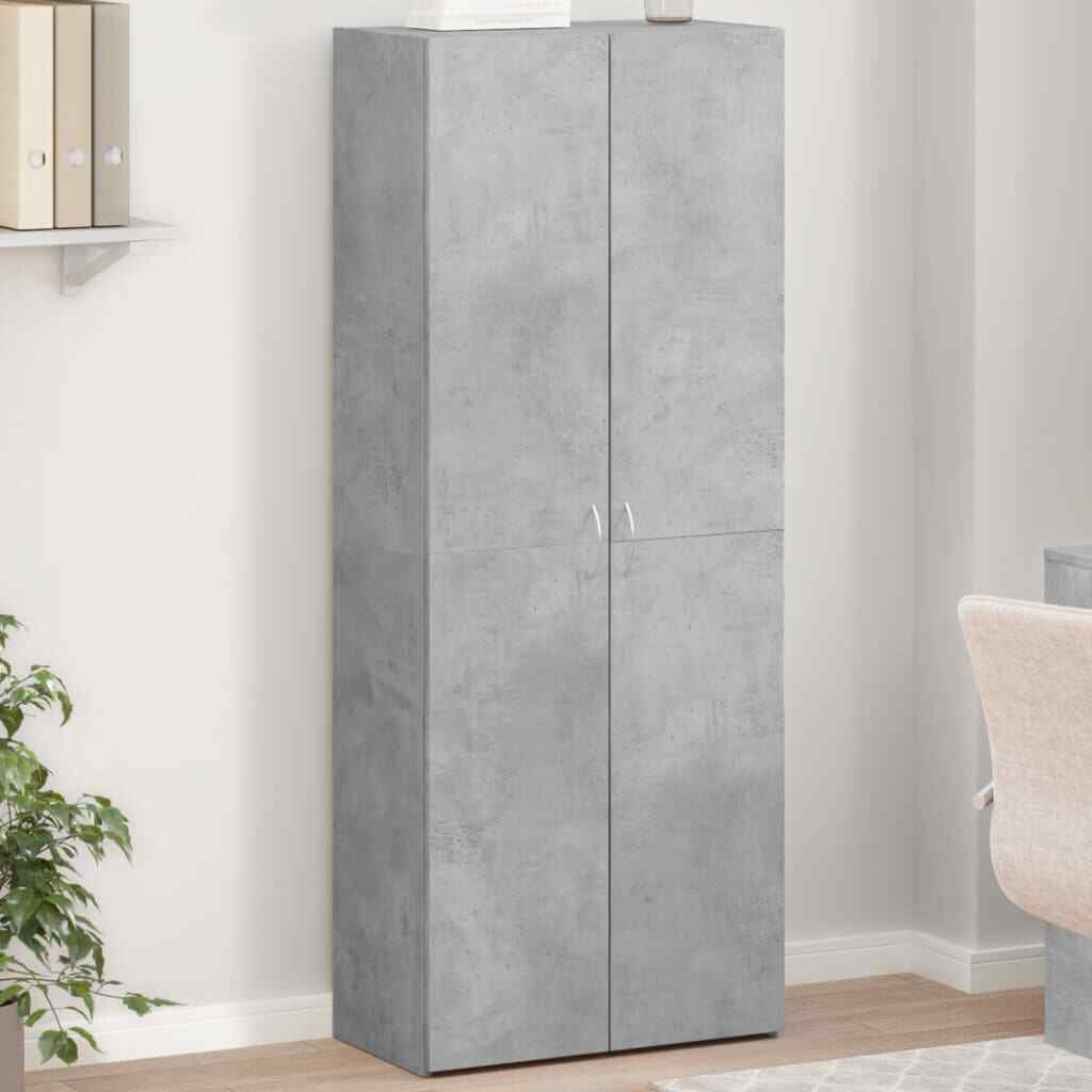 Schedario Grigio Cemento 60x32x153 cm in Truciolato