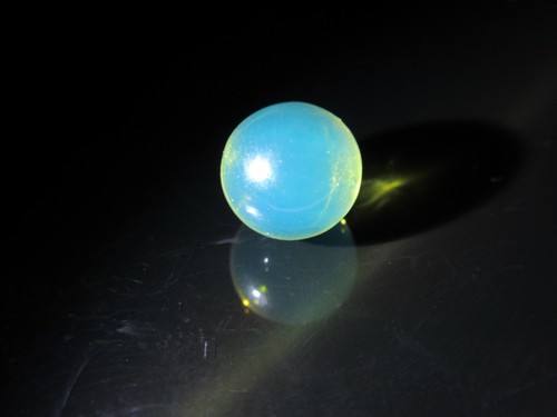Dominican Blue Amber Bead Natural Authentic Sphere Gemstone 7.4 mm(0.2g) # AB107 - Picture 12 of 12