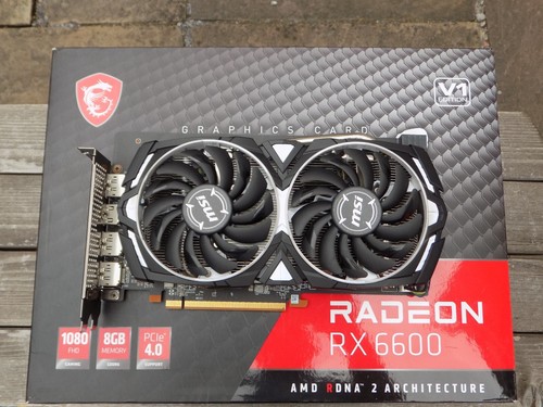 MSI ARMOR AMD Radeon RX 6600 8GB GDDR6 Graphics Card