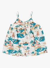 ROXY Big Girls' Solo Dance Strappy Top SNOW WHITE HONOLULU Size 6 NEW W TAG