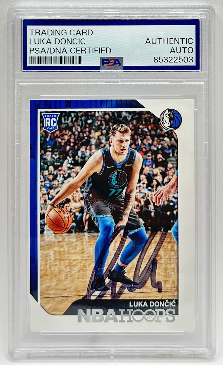 Luka Doncic 2018-19 Panini NBA Hoops #DAL1 SGA PSA/DNA Auto Signed