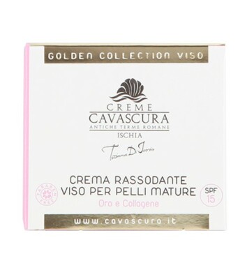 Cavascura Ischia - Straffende Gesichtscreme für reife Haut Gold und Kollagen (50ml)