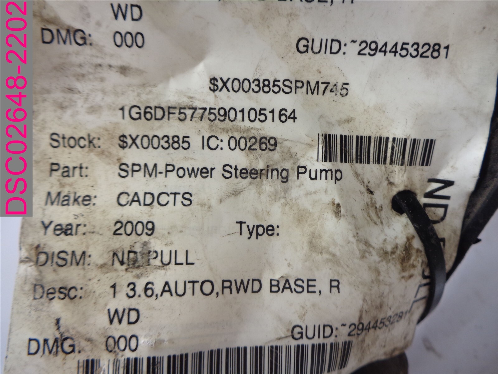 7692955233 SPM Power Steering Pump Cadillac CTS eBay