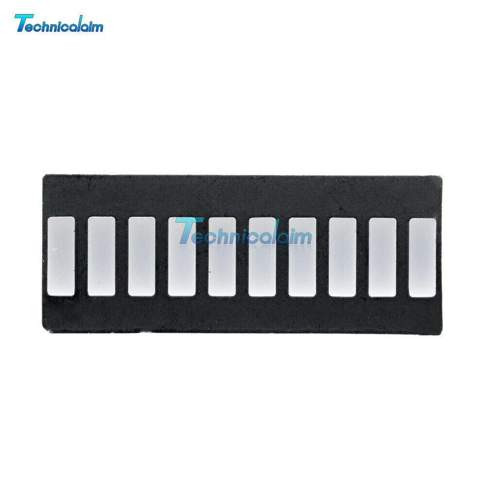 2PCS 10 Segment Led Bargraph Light Red Yellow Green Blue Display - Bild 4 von 4