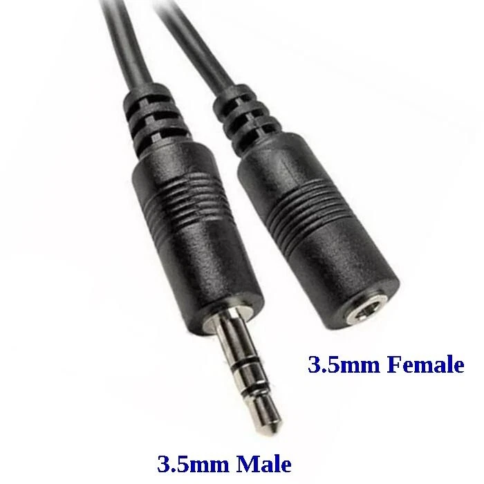 100 PCS 6Ft 3.5mm Stereo Audio Extension Cable Male to Female M/F MP3 1/8" Lot - Image 2 of 2