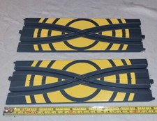Vintage 1995 Life-Like Racing 9" Cross Over Dual Slot Car Race Tracks Lot Of 2