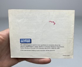 Nintendo NES Heavy Shreddin&rsquo; Original Box + Manual Only *Wear* *No Game*