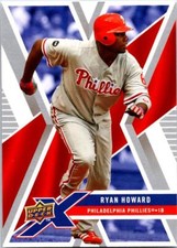 2008 Upper Deck X Ryan Howard #76 Philadelphia Phillies