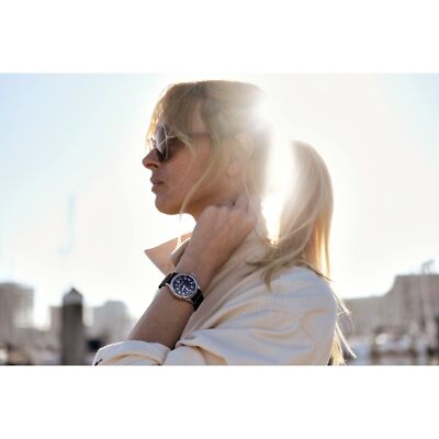 Orologio Bulova Uomo Automatico Hack Quadrante Blu Cinturino
