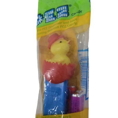 Vintage 1999 Pez Candy & Dispenser Chicken in Red Egg Green Package NIP