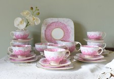 Vintage Paragon Hydrangea art decor hand painted bone china tea set 27 Pieces