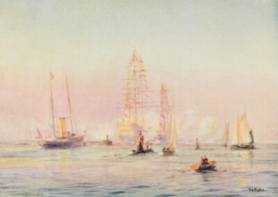 4419 Wyllie, William - Battle Fleet 1915 - Portsmouth Harbour 1912