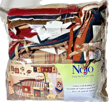Nojo Sports Nursery Bedding 9 Piece Crib Quilt Dust Ruffle Valance Curtain Sheet