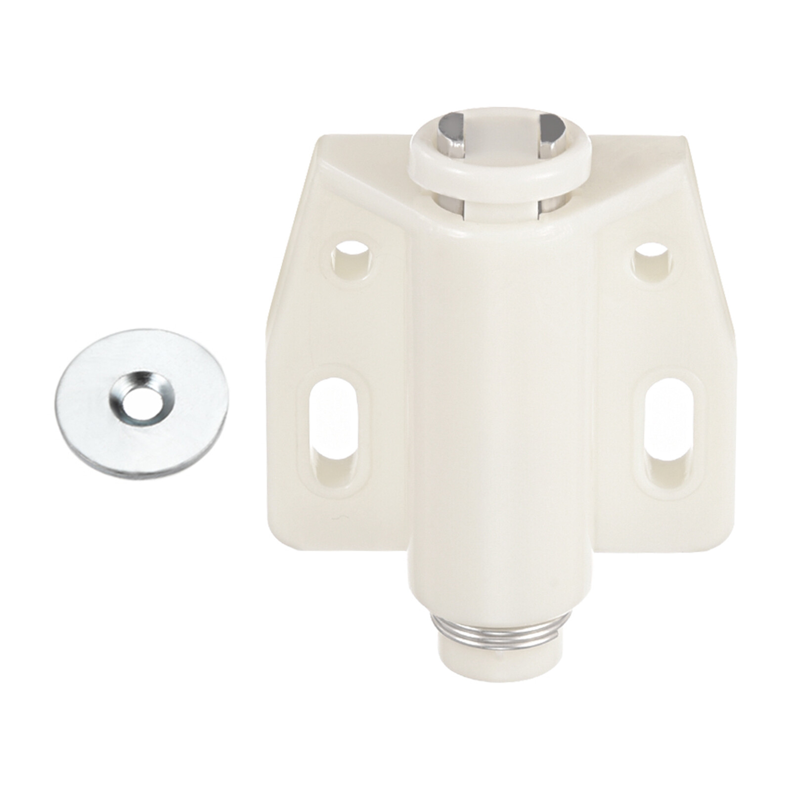 47x38mm Cabinet Magnets Latch - 1 Pack - Nylon Door Catch - White