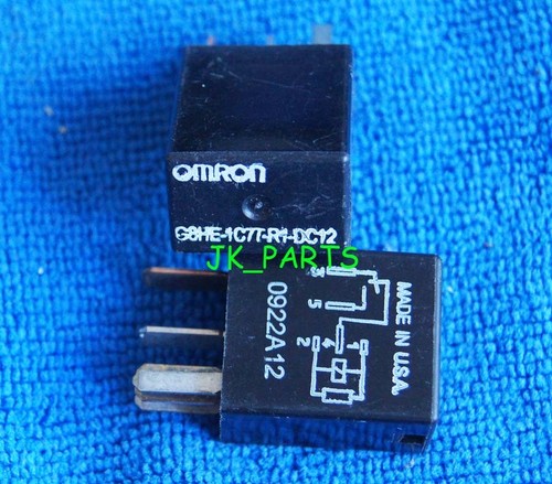 Relais Omron G8HE-1C7T-R1-DC12 - 5 Broches, 12VDC, 40A, Neuf, Pour Automatisme