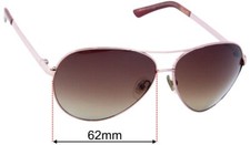 SFx Replacement Sunglass Lenses fits Guess GU7195 - 62mm Wide