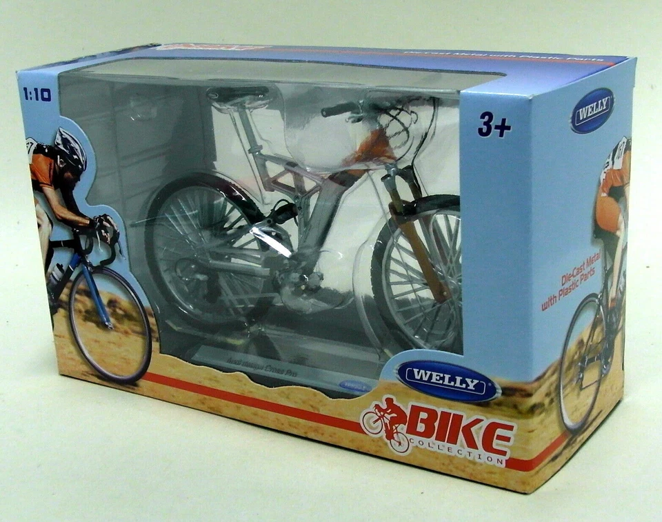 Welly Escala 1/10 - Audi Design Cross Pro Modelo Plástico Diecast Bicicleta y Soporte Foto 4 de 4