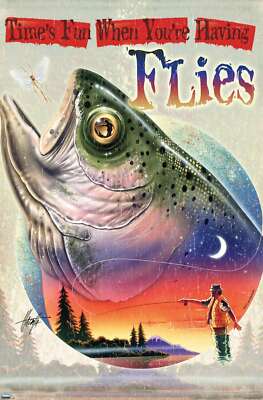 James Mazzotta - Bass Fly Fish Poster