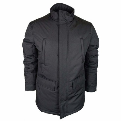 Emporio Armani Blouson Zip Up Funnel Neck Black Jacket
