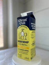 Cleancult Dish Soap Liquid Refill 32oz - Plant Based Cleaning Power