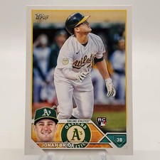 2023 Topps Series 1 Rookie Card RC #95 Jonah Bride Oakland A's. rookie card picture