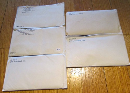 1971 1972 1973 1974 1975 US Mint Mint Sets P & D Uncirculated Best Starter sets