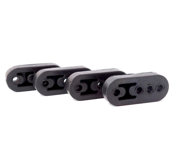 4X Epdm Auspuffgummi Halterung Universell AufhäNgung Auspuff Gummi 4Loch Schwarz-image