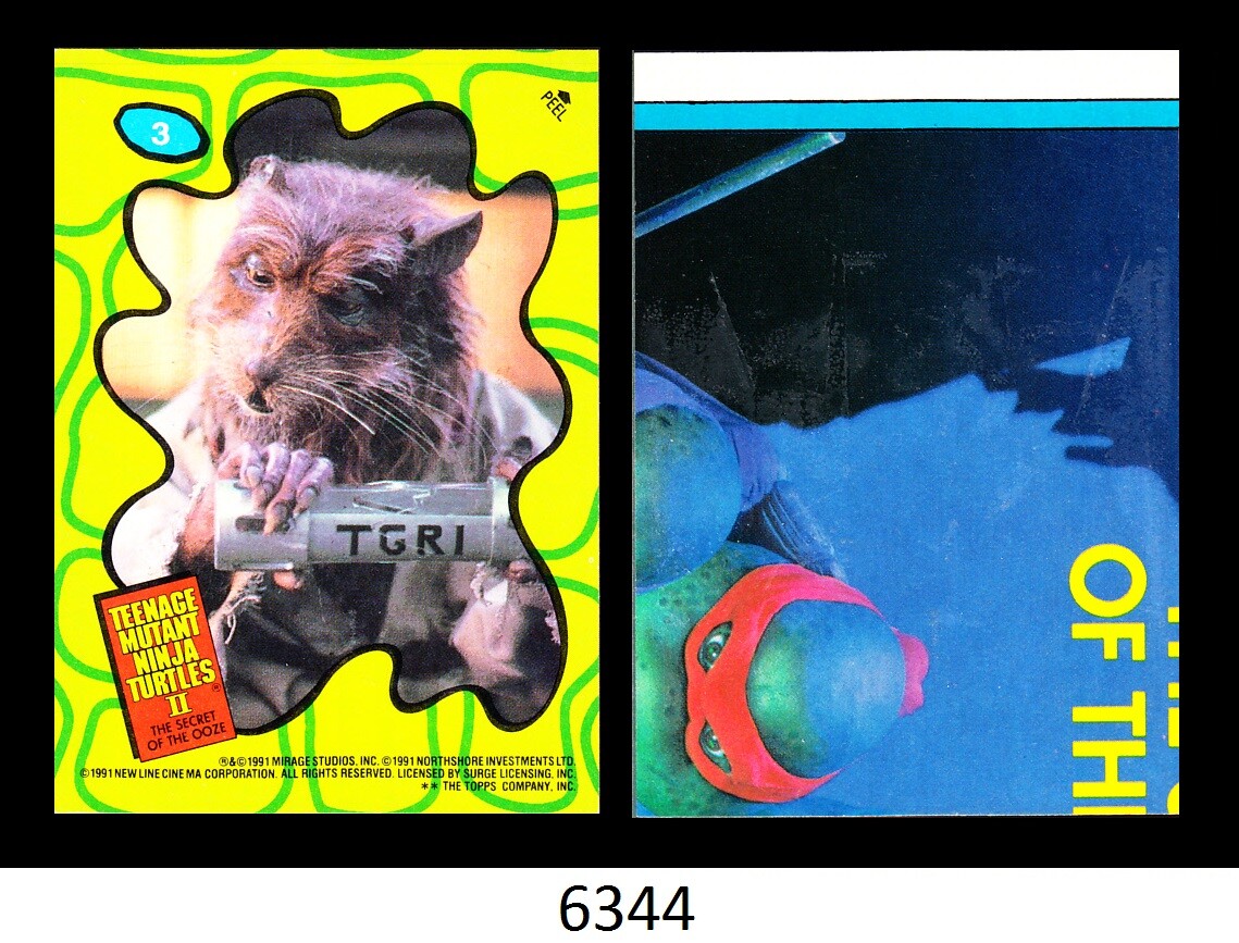 ダートルズの秘密 1-1989 TOPPS TEENAGE MUTANT NINJA TURTLES II THE SECRET OF THE