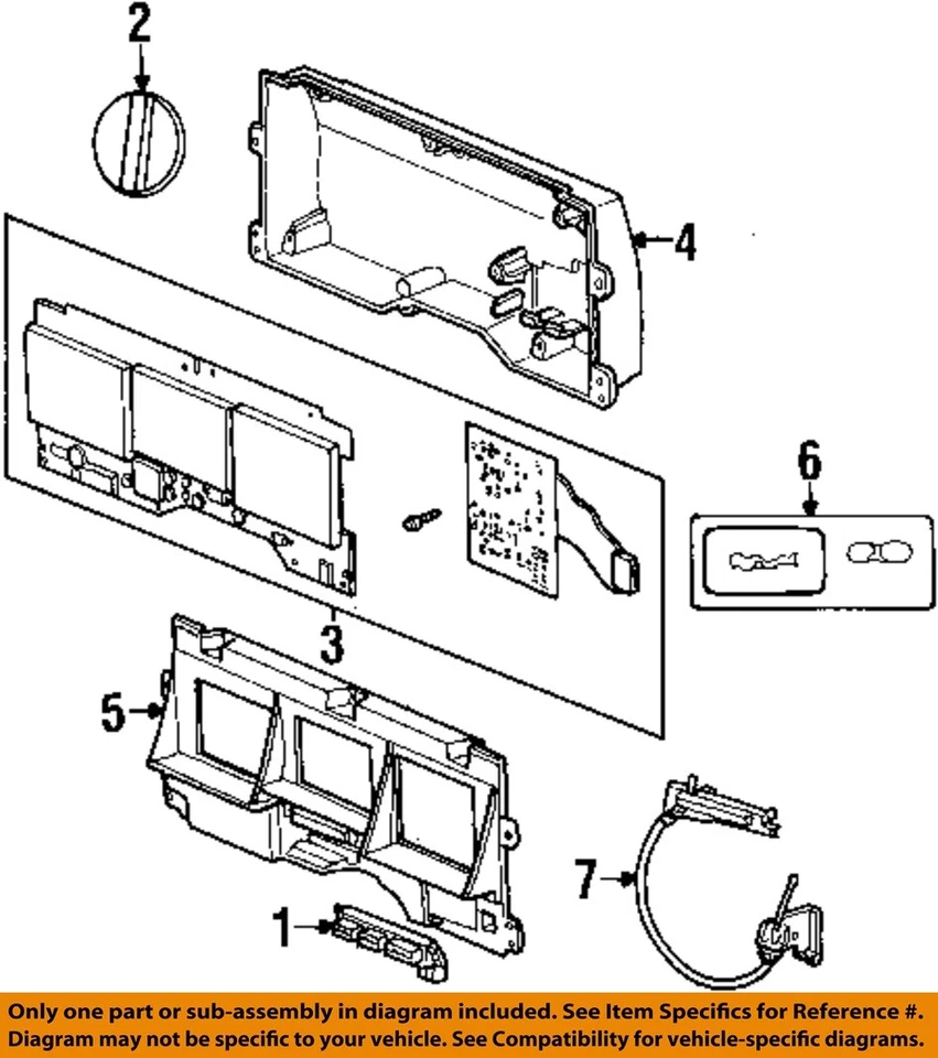 Medidor de velocímetro usado se adapta a: Mercury Grand Marquis 1994 clúster digital MPH y Foto 2 de 4