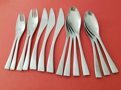 14pc Cambridge STRATA Stainless Knives Dinner Salad Forks Soup Tea Spoons