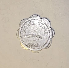 Model Store Inwood IOWA Aluminum Good For Token #368 10 cents