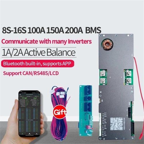 JK Smart Inverter BMS 8S-16S 100A-200A BT RS485 CAN for Home Energy Storage SDE - Bild 2 von 45