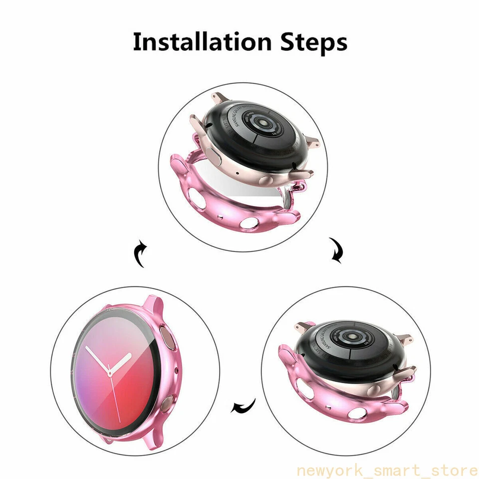 2 Funda Protectora de Pantalla Completa TPU para Samsung Galaxy Watch Active 2 40/44mm Foto 4 de 4