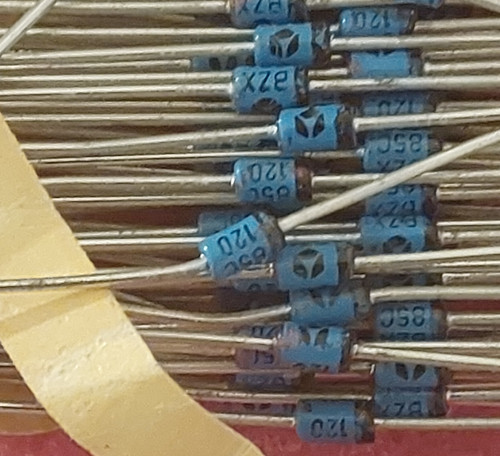 Lot De 10 Diodes Zener Thomson BZX85C120 - 120V, 1.3W - Pour Vos Réparations électroniques