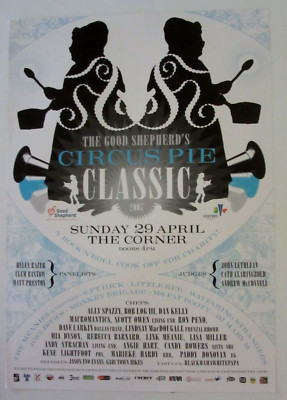 THE GOOD SHEPHERD'S CIRCUS PIE CLASSIC ORIGINAL TOUR POSTER